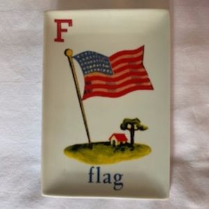 Rosanna Vintage Flashcard Flag Tray